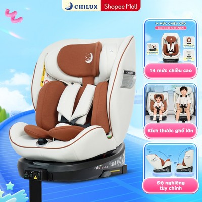 Ghế ngồi ô tô Chilux X70 cho bé từ 40-150cm - Xoay 360 độ kèm 14 mức chiều cao linh hoạt