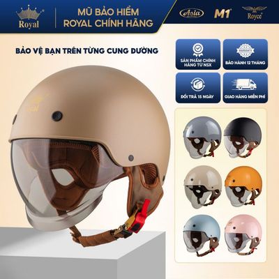 Mũ Bảo Hiểm Xe Máy Royal M239 Chính Hãng – Nón Nửa Đầu Kính Âm | Đạt Chuẩn | BH 12T Tại NSX