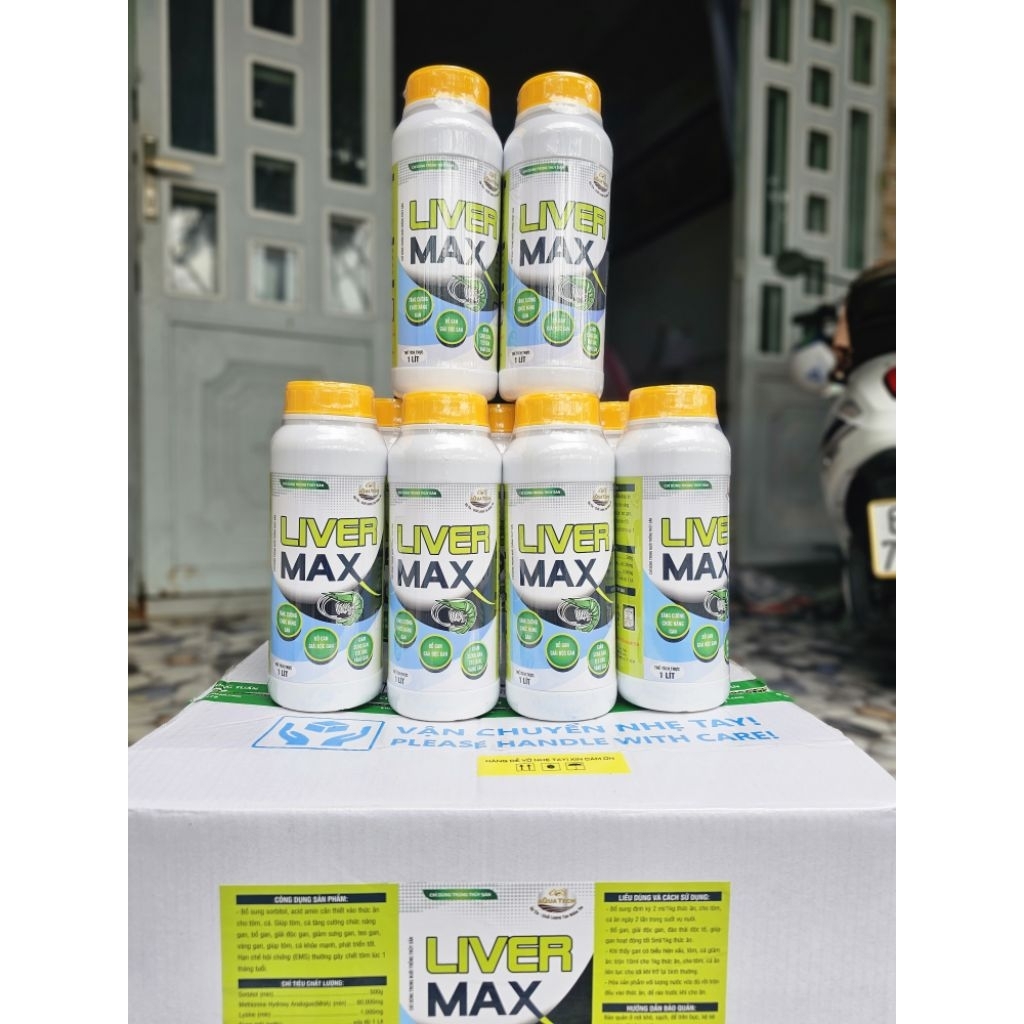 liver max hỗ trợ trên tôm, bảo vệ gan tôm, chống chọi thời tiết