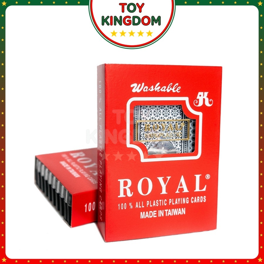 [Loại Tốt] Bài Tây Royal Đài Loan Loại Cao Cấp Chống Nước 100% Bài Poker Nhựa PVC Plastic Bẻ Cong