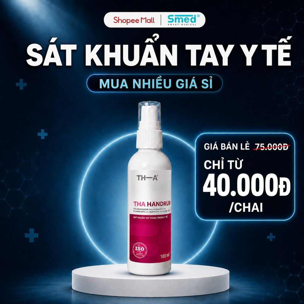 [MUA NHIỀU GIÁ SỈ] Sát Khuẩn Tay Nhanh Y Tế THA HANDRUB - Chai 100ml - 80% Ethanol Diệt Khuẩn Hiệu Q