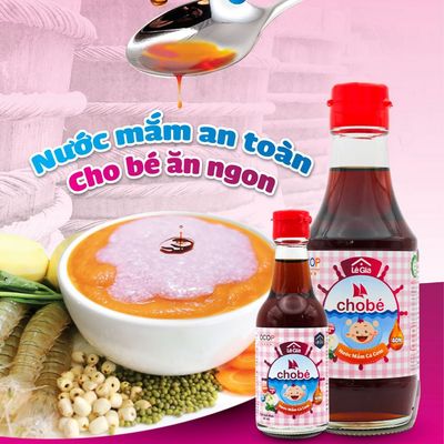 Combo ăn dặm Lê Gia cho bé 12 tháng tuổi : Nước mắm, bột nêm, dầu ăn 60ml