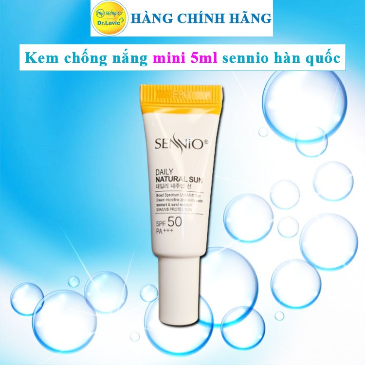 Kem chống nắng sennio mini kem chống nắng sennio hàn quốc kcn sennio chính hãng 5ml drlavic senio dr