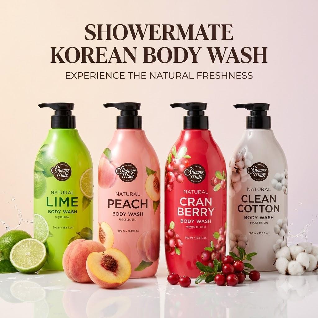 Sữa Tắm Aekyung Showermate Hàn Quốc Dưỡng Ẩm, Làm Mềm Da 1200ml