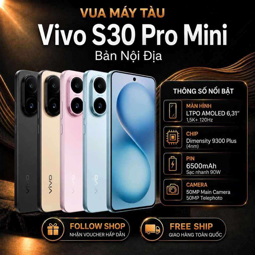 Điện thoại Vivo S30 Pro Mini (bản Nội Địa) Ram 12-256gb Fullbox - Đẹp