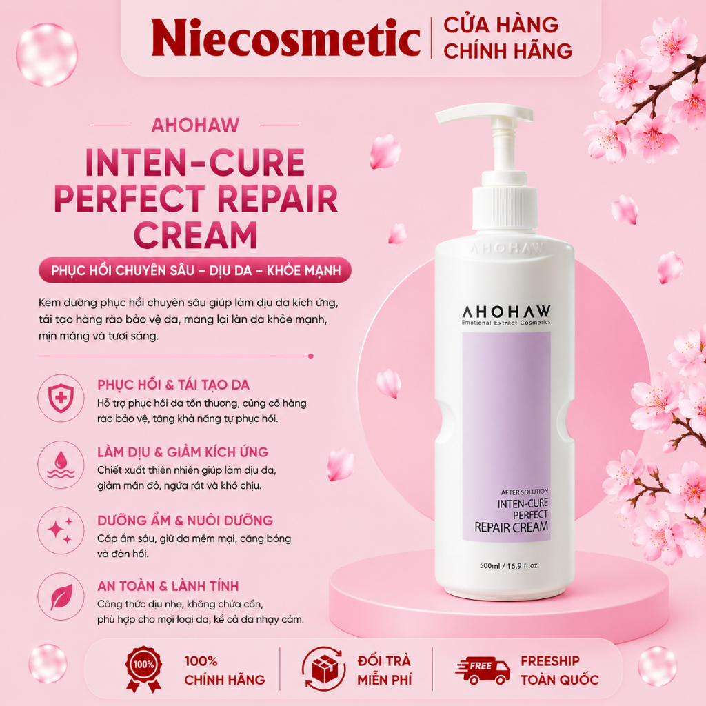 KEM B5 PHỤC HỒI INTEN-CURE PERFECT REPAIR CREAM AHOHAW 100 ml