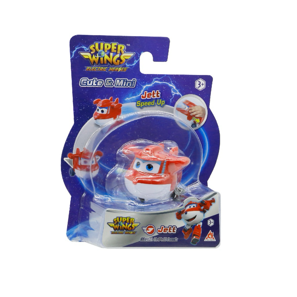 ĐỒ CHƠI SUPERWINGS EU780130-1 XE KÉO LÙI JETT TIA CHỚP