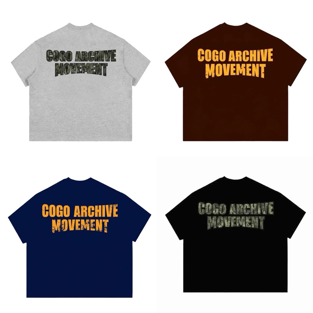 Áo Thun Boxy Cogo Movement Cotton Cao Cấp Thoáng Mát Unisex Nam Nữ