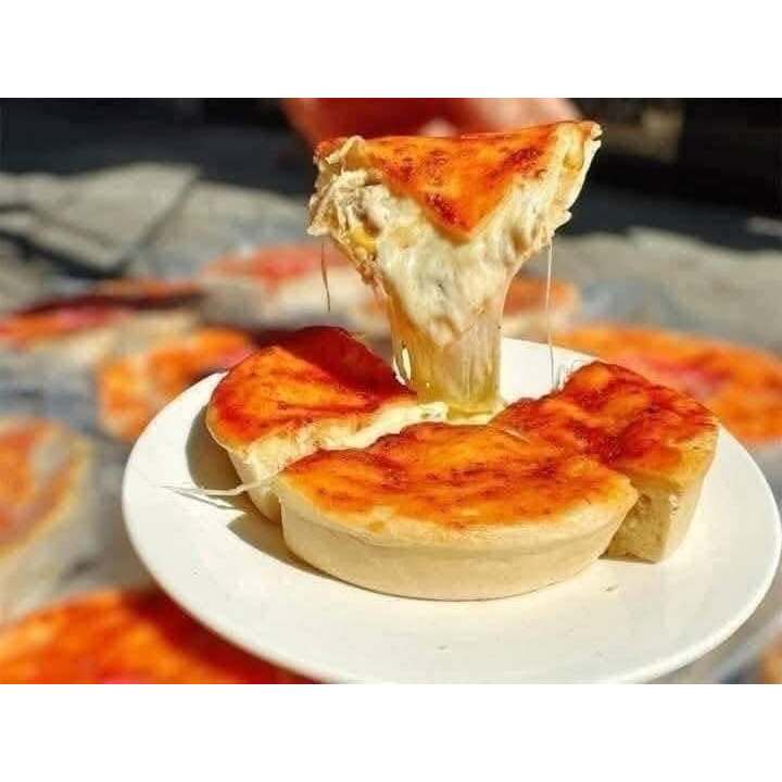 Pizza Chicago Size S – 4 Vị Bò Ngô, Xúc Xích, Hải Sản, Full Cheese | Pizza Phô Mai Kéo Sợi