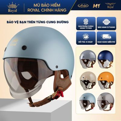 Mũ Bảo Hiểm 1/2 Xe Máy Royal M239 Có Kính Âm | Size M L XL XXL | Đạt Chuẩn | BH 12T Tại NSX