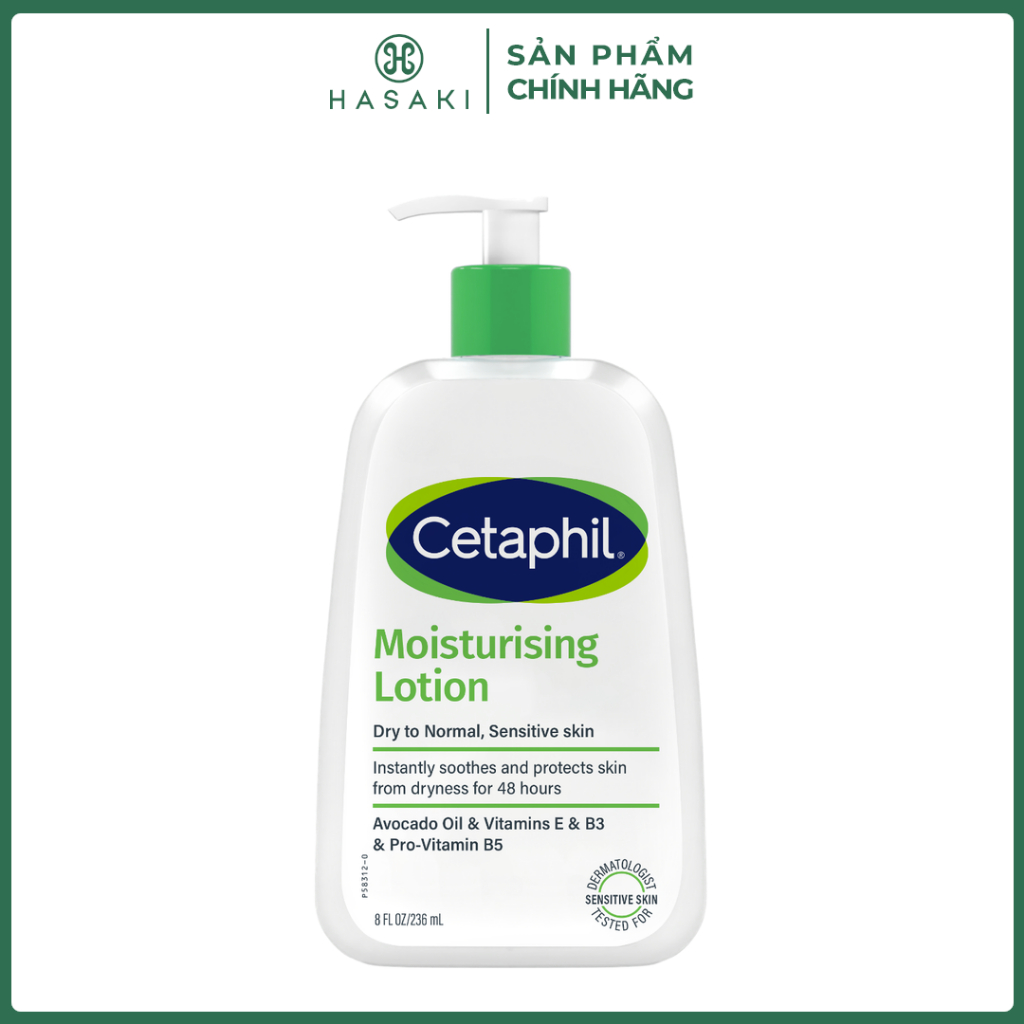 Sữa Dưỡng Ẩm Cetaphil Dịu Lành Cho Da Nhạy Cảm 236ml Hasaki Sản Phẩm Chính Hãng