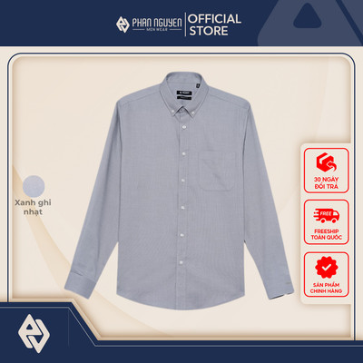 Áo sơ mi dài tay nam Phan Nguyễn, chất liệu tencel cao cấp, mềm mát, form regular fit SMD.1324