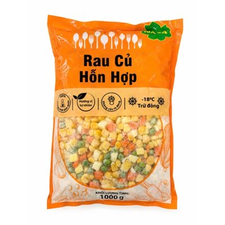 Rau củ Hỗn Hợp 400g Cao Cấp làm cơm chiên salat, súp tiện lợi, Salat rau củ tổng hợp