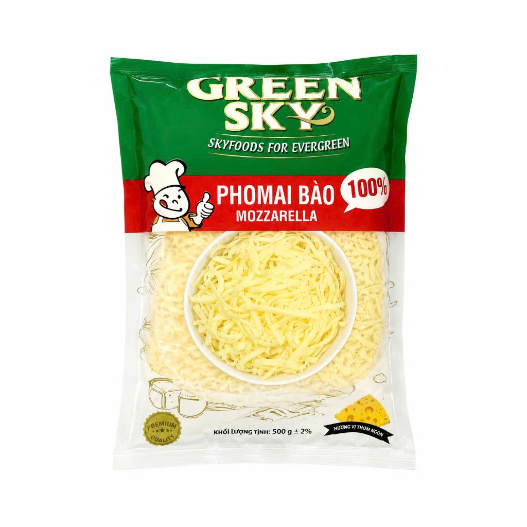 PHÔ MAI MOZZARELLA BÀO SỢI 1kg