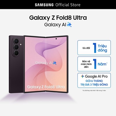 Điện thoại Samsung Galaxy Z Fold8 Ultra, 12GB/256GB, Chip Snapdragon, 5000mAh, Camera 200MP Ultra