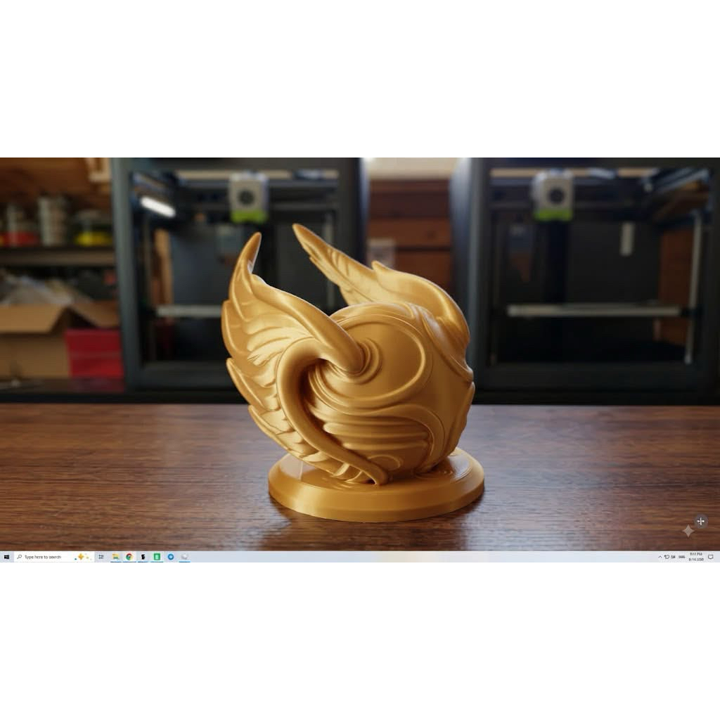 MÔ HÌNH TRANG TRÍ QUẢ BÓNG VÀNG SNITCH (GOLDEN SNITCH V2 - DISPLAY MODEL)