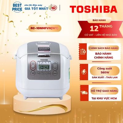 Nồi Cơm Điện Tử Toshiba RC-10NMFVN(WT) 1 Lít - Công Nghệ Nhật Bản, Bảo Hành 12 Tháng