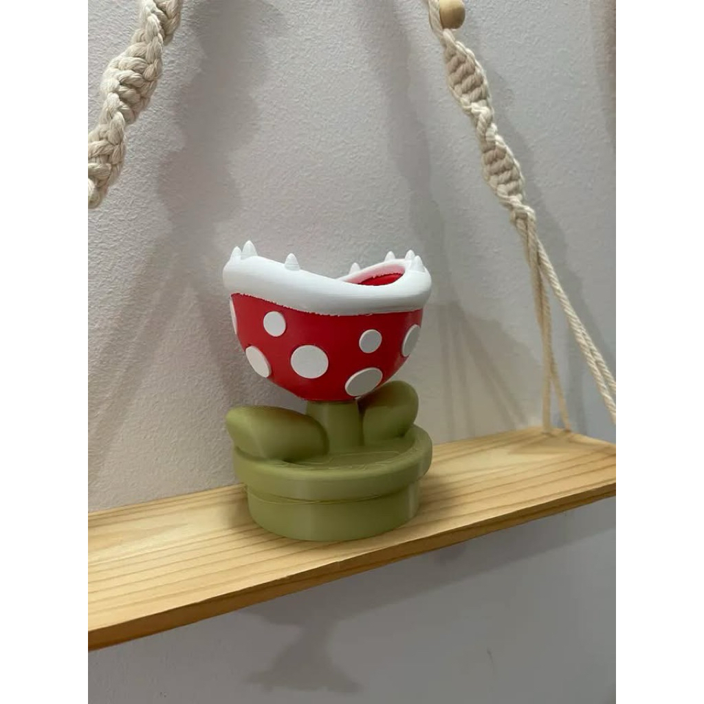 CHẬU CÂY / ỐNG CẮM BÚT CÂY ĂN THỊT PIRANHA PLANT (SUPER MARIO DECOR)