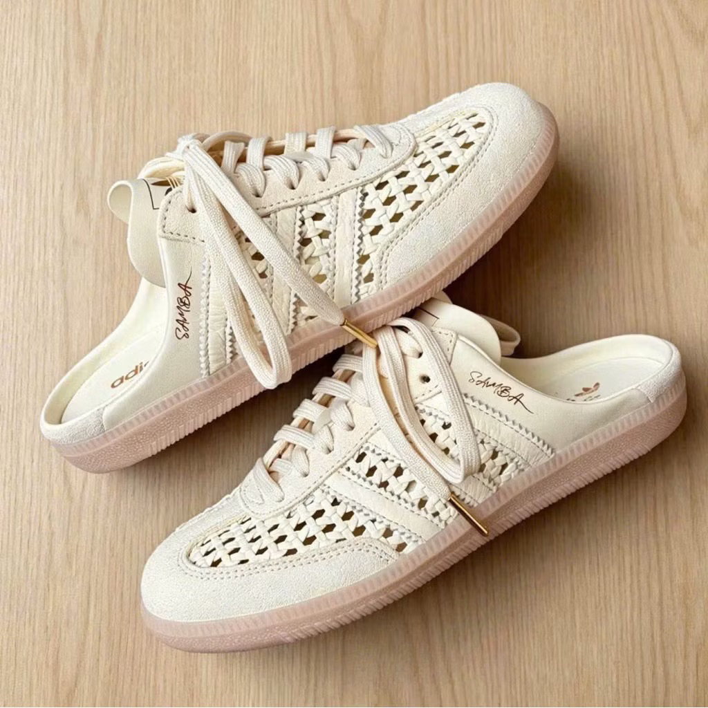 [CHÍNH HÃNG] Sục Adidas Mule Samba OG ‘Cream White’ nữ (Free Ship)