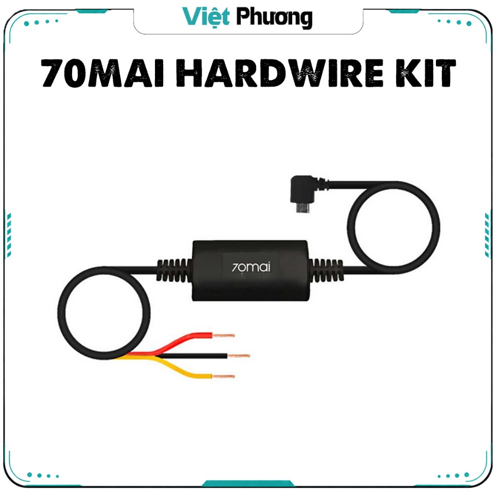 Bộ Dây Nguồn Hardwire Kit Cấp Điện Cho Camera Hành Trình 70mai (A200, A500S, A510, A810, M310,...)