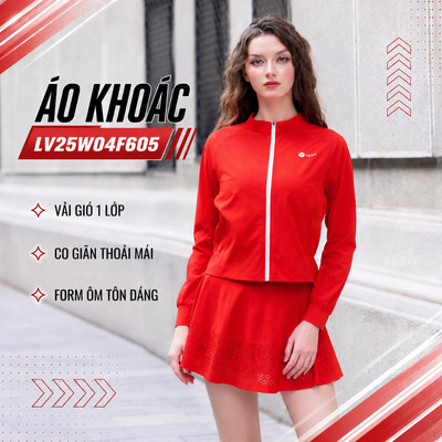 Áo Khoác Gió Nữ 1 Lớp LV25W04F605 Livan Co Giãn Nhẹ, Mềm Mại, Áo Khoác Dệt Kim