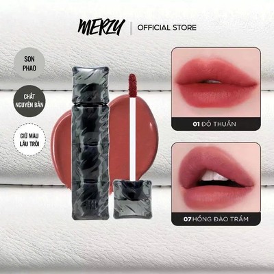 [Livestream][V6 PUFFER/ V6 BLUE DREAM] Son Kem Lì Merzy The First Velvet Tint 3.7g