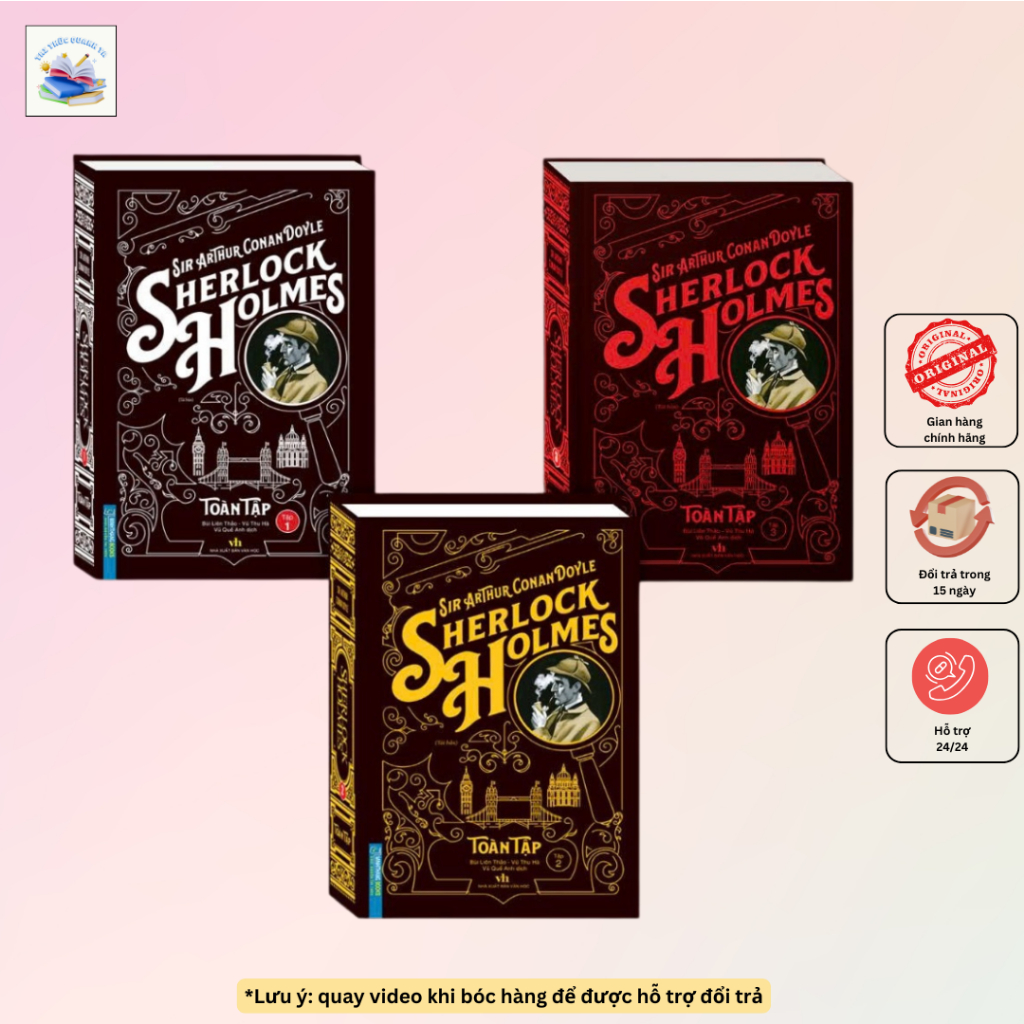 Sách - Combo Sherlock Holmes (trọn bộ 3 cuốn) bìa cứng - bộ lẻ