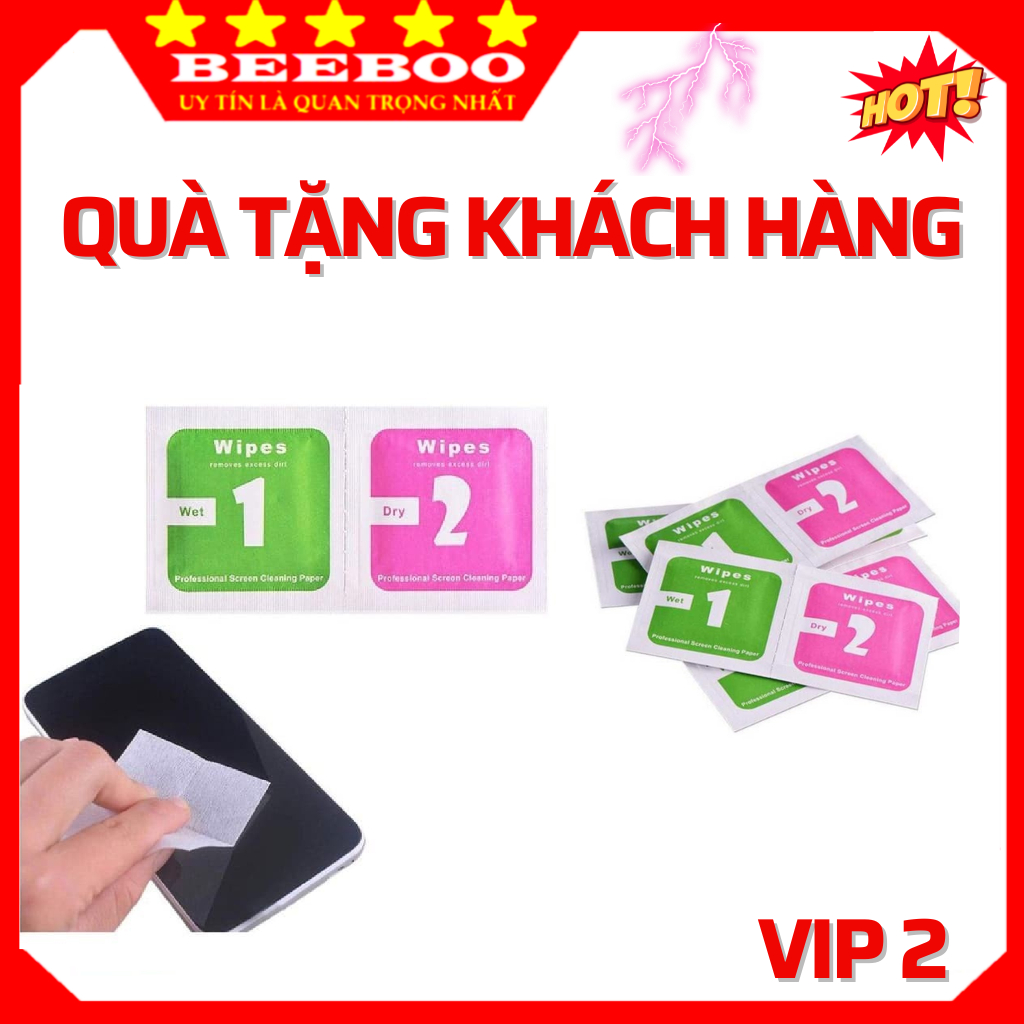 Khăn Lau 1 và 2 Miếng Lau Vệ Sinh Màn Hình Điện Thoại