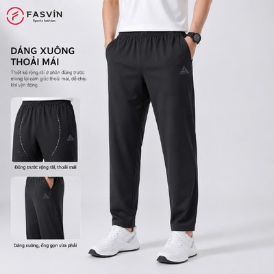 Quần Gió Nam Thể Thao FASVIN DC26704.HN Vải Đẹp 01 Lớp Hàng Nhà Máy Chất Lượng Cao