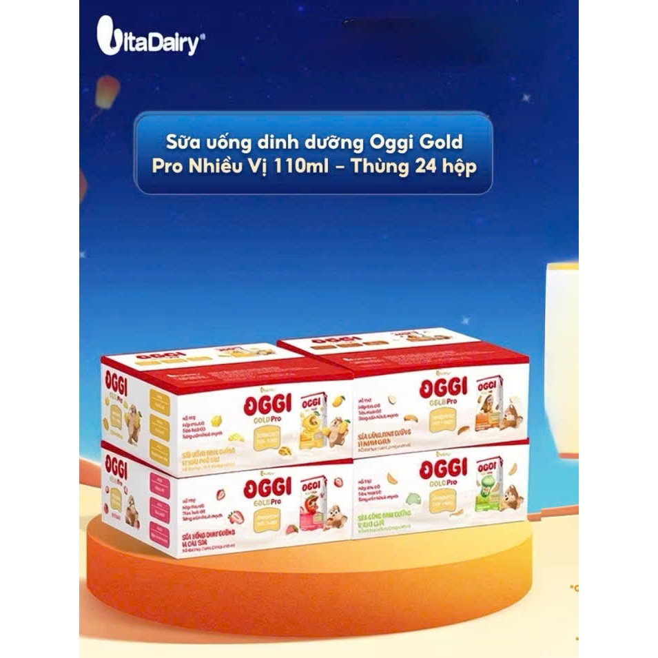 Sữa Uống Dinh Dưỡng Oggi Gold Pro Trái Cây - Thùng 24 Họp