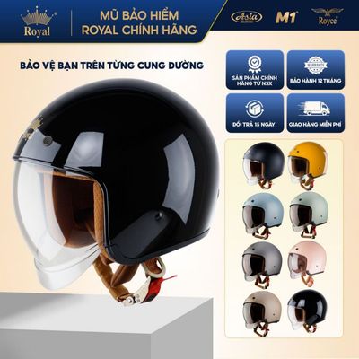 [Nhà Sản Xuất] Mũ Bảo Hiểm 3/4 Royal M139 Kính Âm Che Mặt Đạt Chuẩn - Nam Nữ Đi Xe Máy - BH 12 Tháng