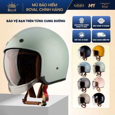 [Deal Độc Quyền] Mũ Bảo Hiểm 3/4 Royal M139 Kính Âm Đạt Chuẩn - Nam Nữ Đi Xe Máy - BH 12 Tháng