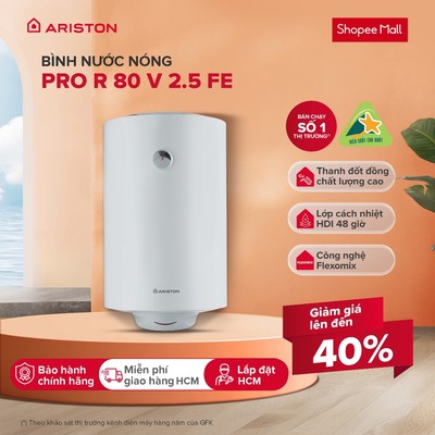Máy Nước Nóng Gián Tiếp Ariston 80 Lít PRO R 80 V 2.5 FE