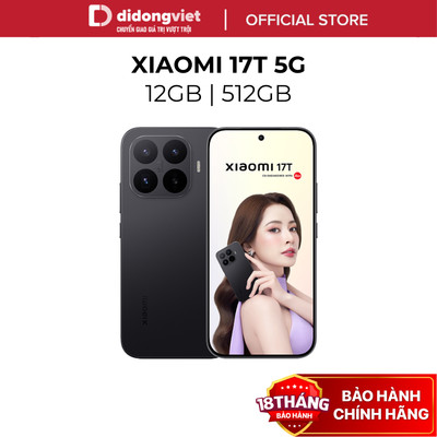Điện Thoại Xiaomi 17T 5G 12GB | 512GB  - Màn hình 6.59" 120Hz, 6500 mAh- Hàng Chính Hãng