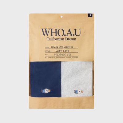 Áo Sweater WHO.A.U (2PACK)Steve Sweatshirt[B]_WHMWGB951U
