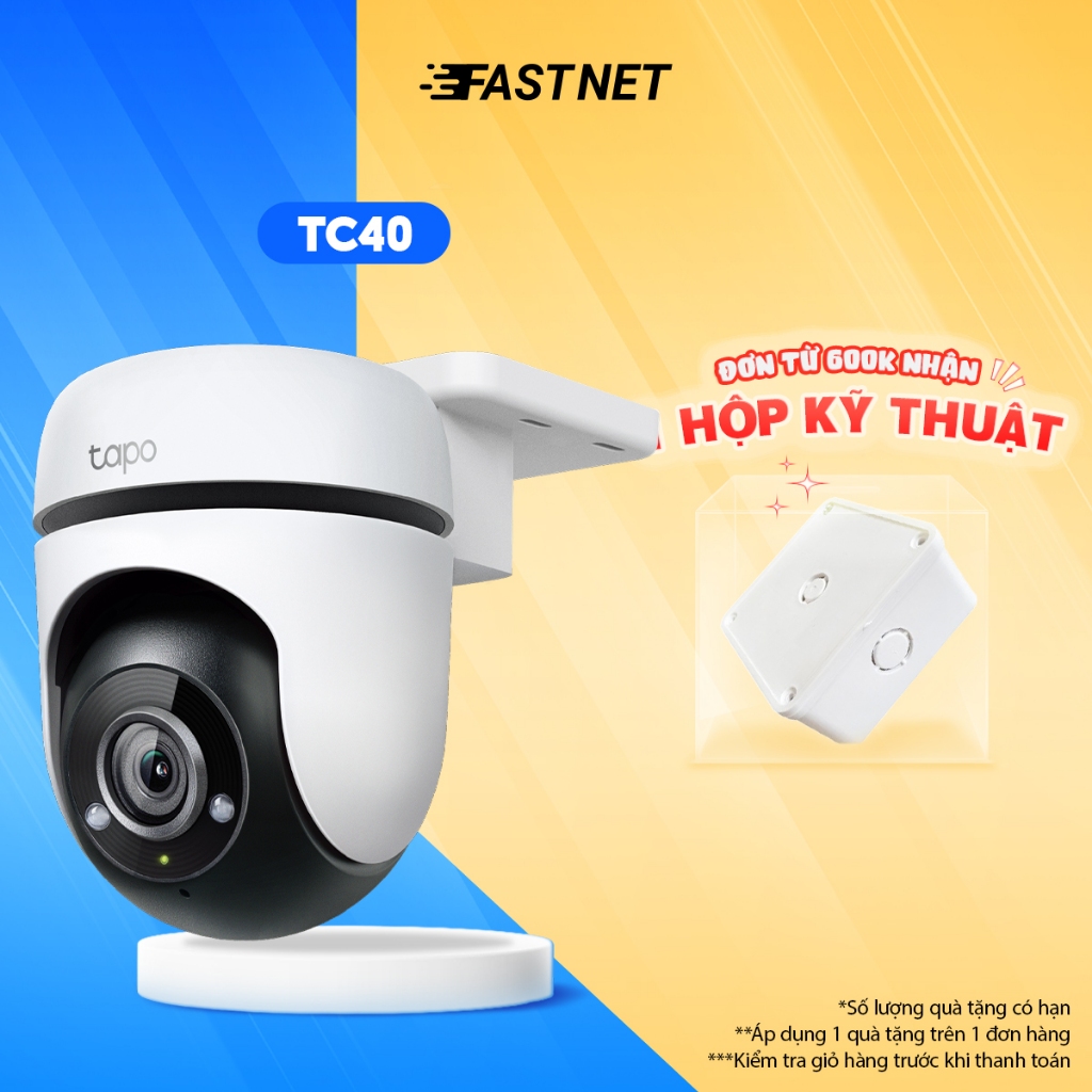 [Hỏa Tốc] Camera WiFi Ngoài Trời TP-Link Tapo TC40 / C510W / C520WS Chống Nước, Quay Quét 360 Độ