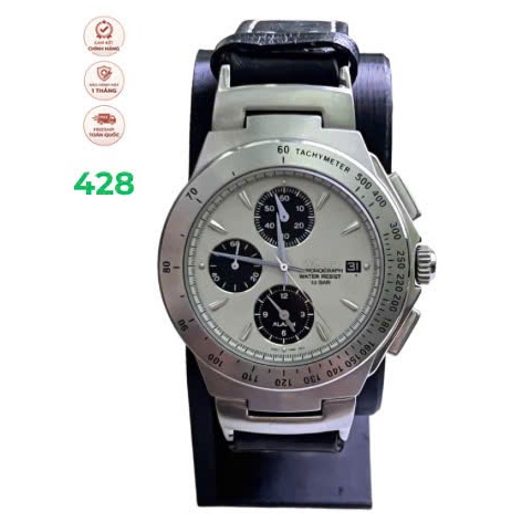 Đồng hồ WIRED Chronograph Alarm Vintage – Tachymeter – Quartz Japan Movement – 10 BAR – Kỷ niệm Seik