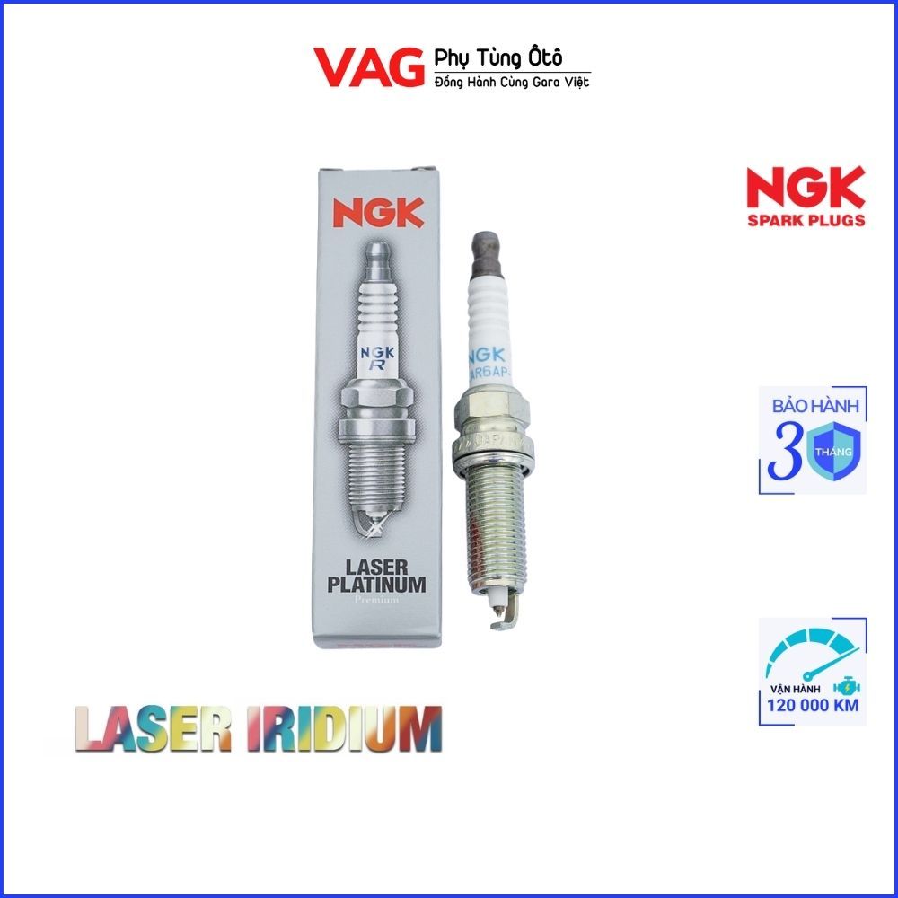 ► Bugi Nhãn Hiệu NGK Laser Platinum Mã LZKAR6AP-11 Thay Thế Cho Xe Nissan Sunny, Livina, Teana, Xtra