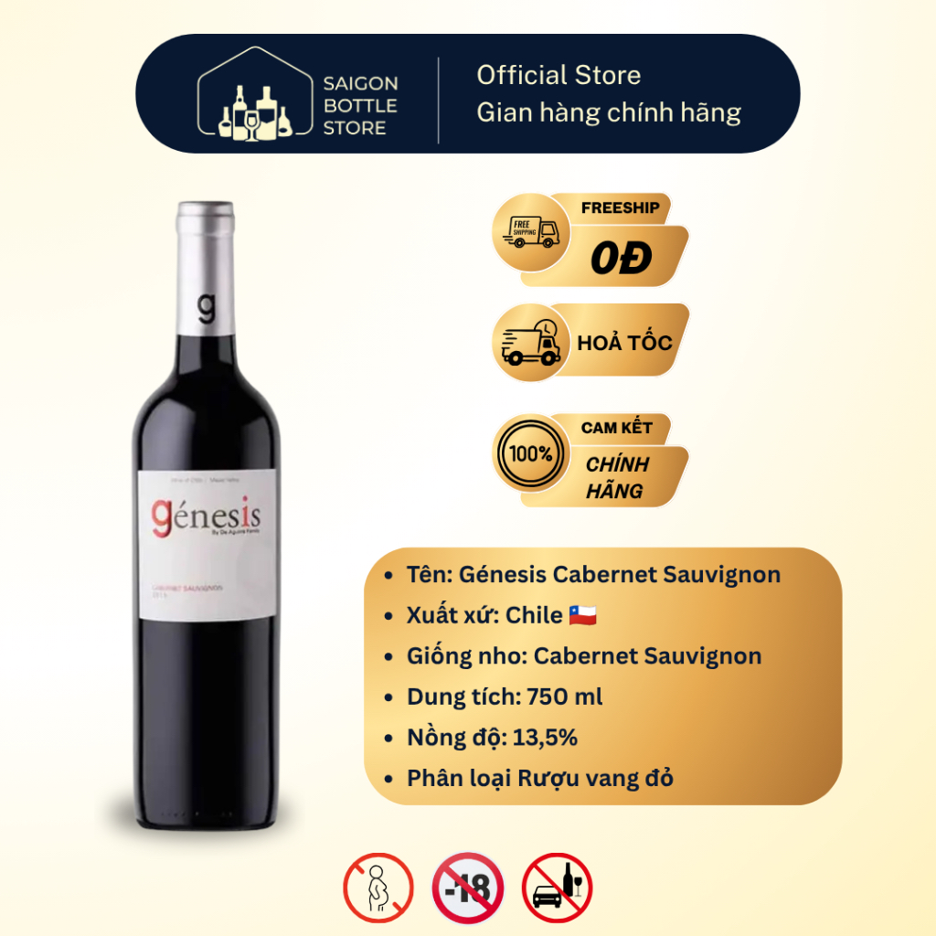 Vang Đỏ Genesis Cabernet Sauvignon