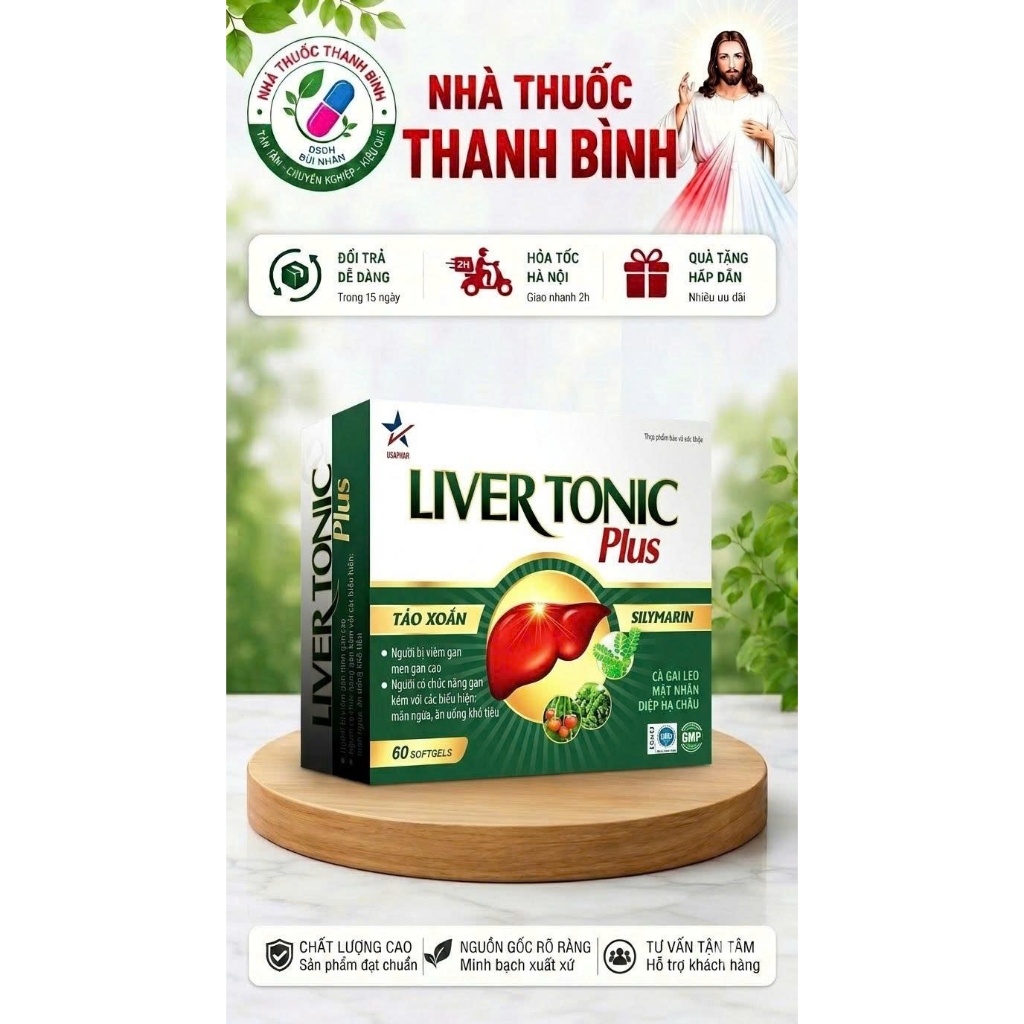 LIVER TONIC PLUS - PLUS - TĂNG CƯỜNG CHỨC NĂNG GAN - BẢO VỆ TẾ BÀO GAN