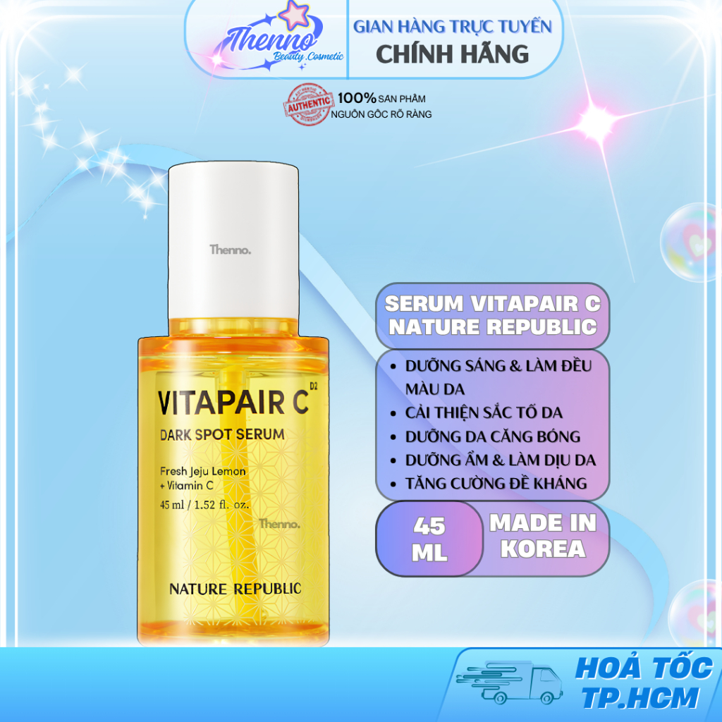 Tinh Chất Dưỡng Trắng & Mờ Thâm Nature Republic Vitapair C Dark Spot Serum 45ml
