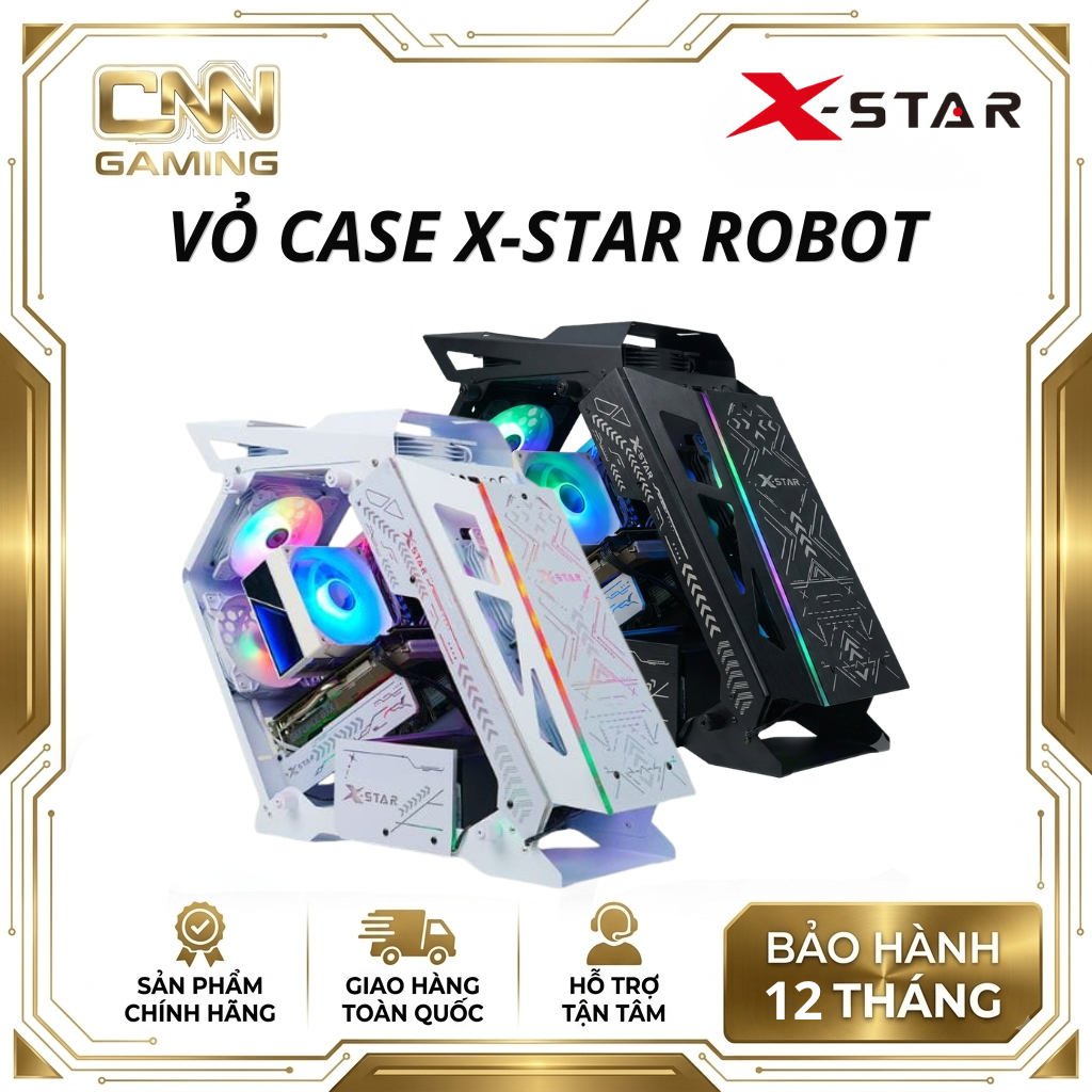 Vỏ Case Robot Xstar Gaming Chính Hãng, Kính Cường Lực, Hỗ Trợ Tản Nhiệt Tốt, Build PC Gaming Đẹp