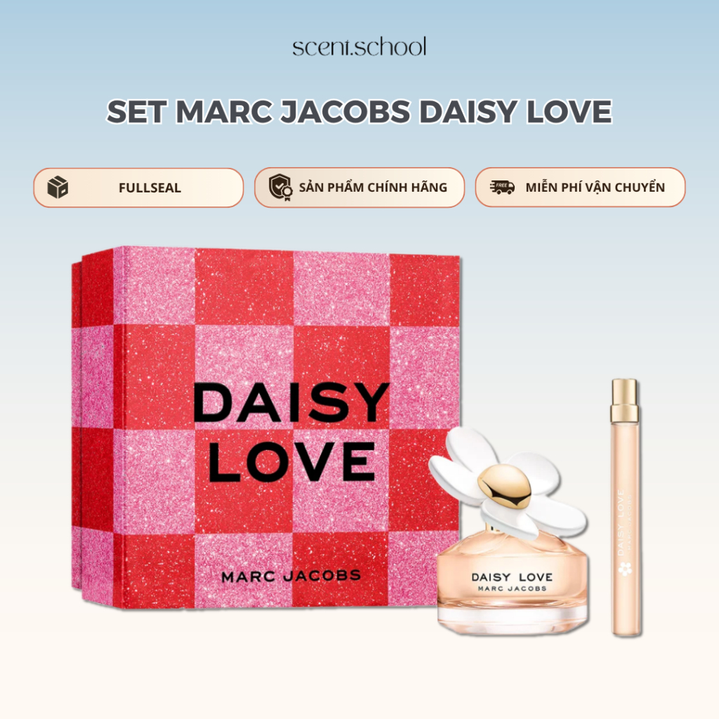 Set quà nước hoa Marc Jacobs Daisy Love - Set gồm 50ml MJ Daisy Love, 10ml MJ Daisy Love | SCENT SCH