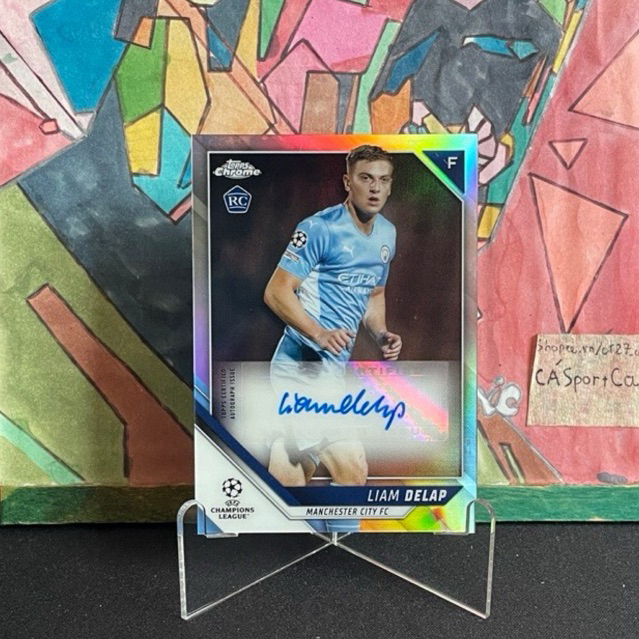 Thẻ chữ ký Liam Delap RC | 2021/22 Topps UEFA Champions League
