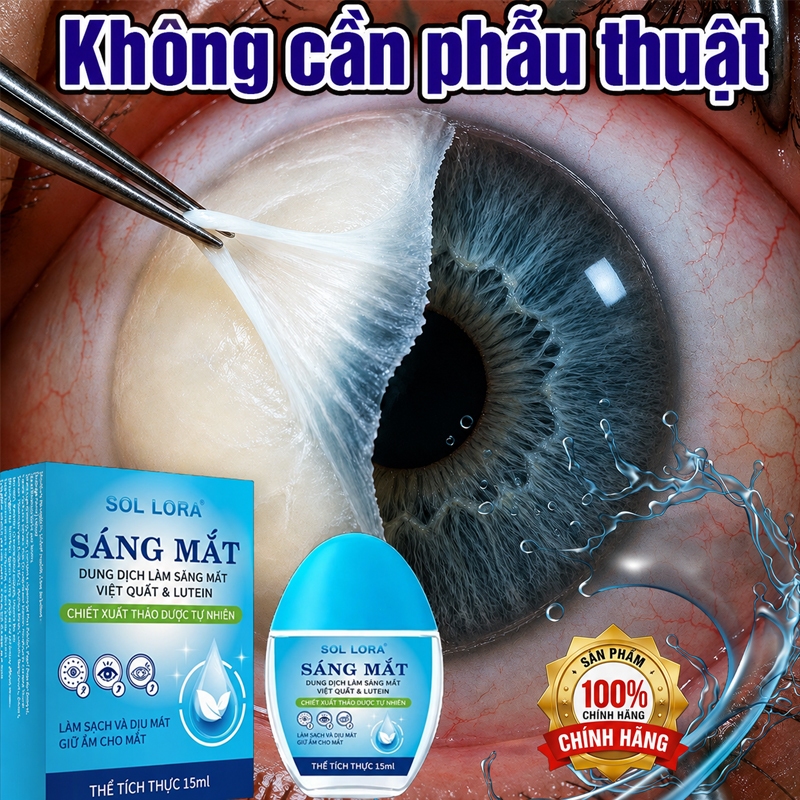 Nước Nhỏ Mắt  Thuốc Nhỏ Mắt  Chăm Sóc Mắt Giảm Cận Đục Thủy Tinh Thể Đau Mắt Đỏ Mỏi Mắt Mắt Sáng 15ml