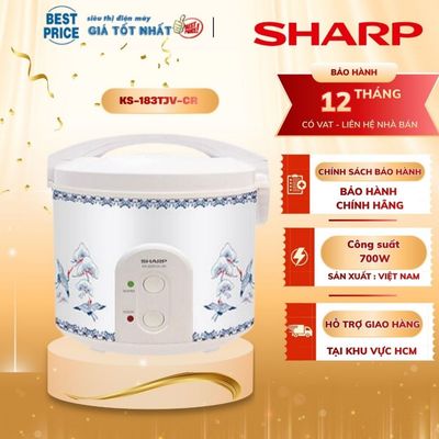 KS-183TJV-CR / Nồi cơm nắp gài Sharp 1.8 lít