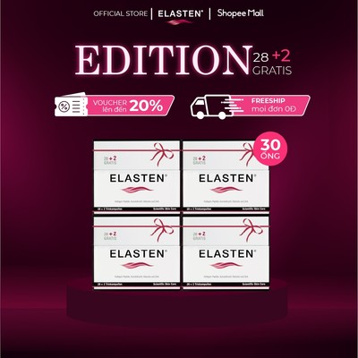 Bộ 4 Hộp Collagen Elasten Giúp Da Căng Mịn, Chống Lão Hóa, Tóc Chắc Khỏe - Collagen Từ Đức