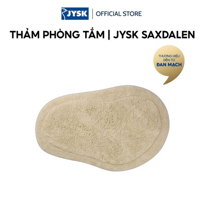 Thảm phòng tắm | JYSK SAXDALEN | cotton | màu tự nhiên | R50xD80cm