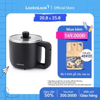 Nồi điện đa năng lock&lock 0.8l, 220v, 50hz, 600w - màu đen - ejp116blk