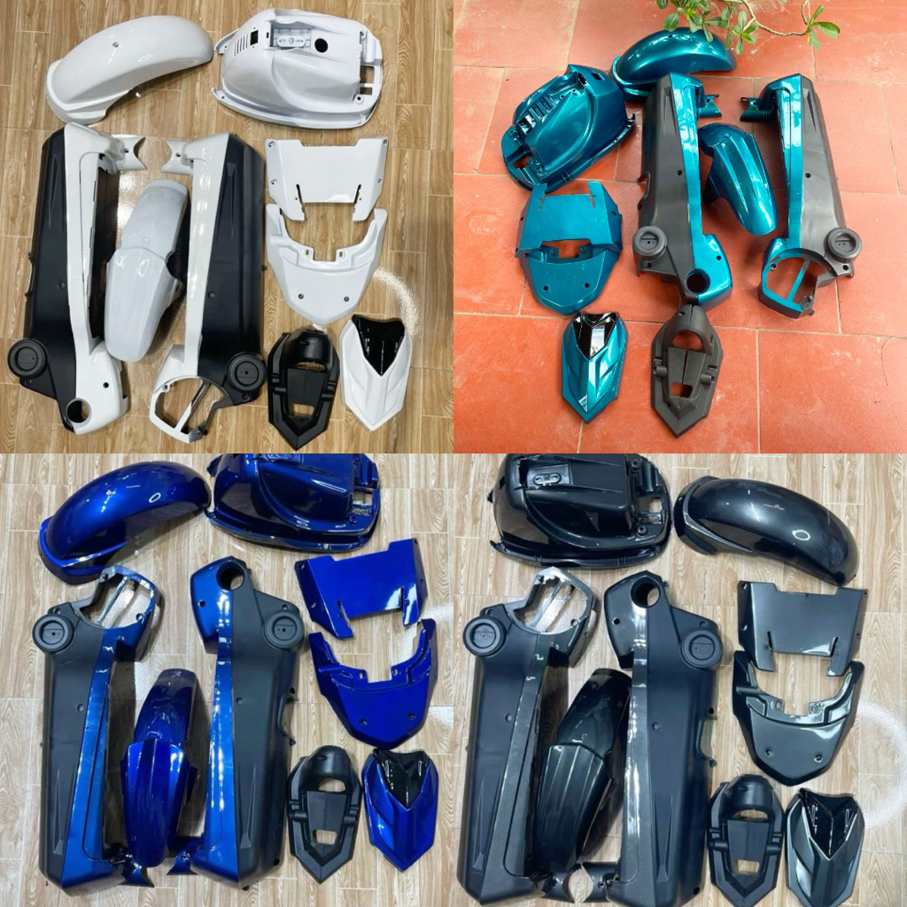 Full Combo Dàn Áo Xe Điện 133 – 4 Bình Nhỏ – 12A – Không Tem – Nhiều Màu